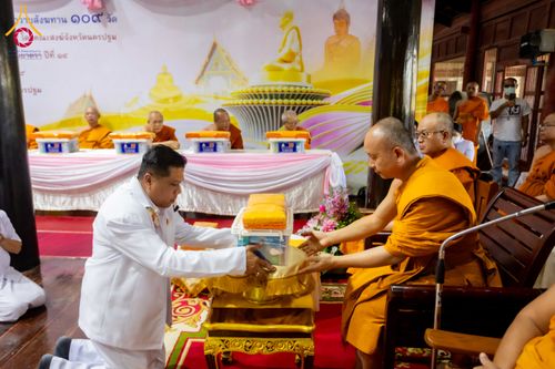 ภาพ No.303394:วันที่ 23 มกราคม พ.ศ. 2569 พิธีเจริญพุทธมนต์ปฏิบัติธรรม มอบทุนการศึกษา  ถวายสังฆทาน 109 วัด เพื่อถวายเป็นพุทธบูชา เพื่อขับเคลื่อนโครงการหมู่บ้านรักษาศีล 5 โดยคณะสงฆ์จังหวัดนครปฐม คณะศิษยานุศิษย์วัดพระธรรมกาย โครงการธรรมยาตรา ปีที่ 14 ณ วัดบางปลา อำเภอบาง