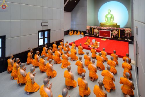 ภาพ No.82755:พิธีเวียนประทักษิณ, พิธีวันทาเจดีย์ ณ มหาธรรมกายเจดีย์  พิธีบรรพชาหมู่พระพี่เลี้ยงเข้าพรรษา, ธรรมทายาทอุดมศึกษา รุ่นที่ 50(ภาคฤดูฝน) และธรรมทายาทพุทธศาสตร์สากล รุ่นที่ 7 (ภาคฤดูฝน) วันเสาร์ที่ 17 มิถุนายน พ.ศ. 2566 ณ  โบสถ์พระไตรปิฎก วัดพระธรรมกาย จ.ปทุม