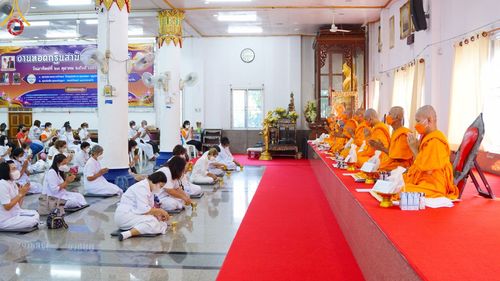 ภาพ No.66991:พิธีอุปสมบทวัดละหาร อ.บางบัวทอง    จ.นนทบุรี รับบุญจัดงานโดย สำนักต่างประเทศ เมื่อวันที่ 7 ธันวาคม พ.ศ. 2565