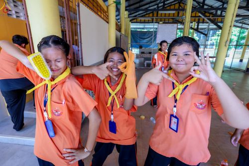 ภาพ No.338494:วันที่ 2-3 กรกฎาคม พ.ศ.2569 โครงการอบรมคุณธรรม จริยธรรมและความดีสากล ประจำปีการศึกษา2569 นักเรียนกว่า 150 คน  ณ วัดราษฎร์บูรณะ (วัดบางปลา) ต.บางปลา อ.บางพลี จ.สมุทรปราการ