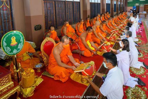 ภาพ No.69150:พระธรรมยาตรา ปฏิบัติศาสนกิจ ทำนุบำรุงศาสนสถาน, สวดธรรมจักร, ปฏิบัติธรรม ร่วมกับชุมชน,นักเรียนเด็กดีวีสตาร์ และร่วมพิธีทอดผ้าป่าบำรุงศาสนสถาน ในโครงการธรรมยาตรากตัญญูบูชา มหาปูชนียาจารย์ พระมงคลเทพมุนี(สด จนฺทสโร) พระผู้ปราบมาร อนุสรณ์สถาน 7 แห่ง ปีที่ 11