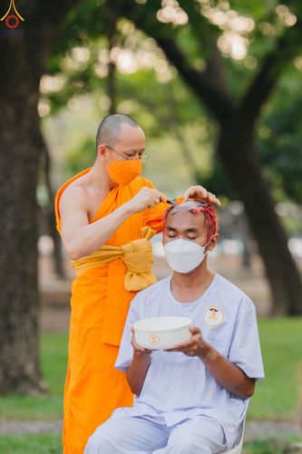 ภาพ No.80122:พิธีตัดปอยผมและปลงผมนาคธรรมทายาท โครงการอุปสมบทหมู่ธรรมทายาท พุทธศาสตร์สากลรุ่นที่ 7 (ภาคฤดูร้อน) วันอาทิตย์ที่ 9 เมษายน พ.ศ.2566