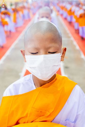 ภาพ No.79890:พิธีขอบรรพชา , พิธีคล้องอังสะ พิธีขอสรณคมน์และศีล , พิธีขอนิสสัย ในโครงการบรรพชาสามเณรฟื้นฟูพระพุทธศาสนาทั่วไทย วันเสาร์ที่ 8 เมษายน พ.ศ.2566