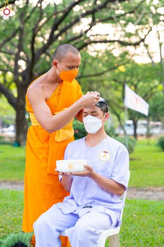 ภาพ No.80114:พิธีตัดปอยผมและปลงผมนาคธรรมทายาท โครงการอุปสมบทหมู่ธรรมทายาท พุทธศาสตร์สากลรุ่นที่ 7 (ภาคฤดูร้อน) วันอาทิตย์ที่ 9 เมษายน พ.ศ.2566