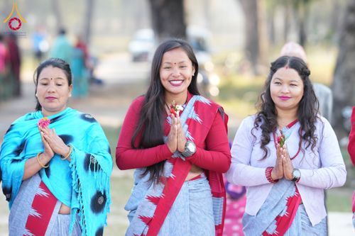 ภาพ No.132068:พิธีต้อนรับ พระ-สามเณร ธรรมยาตรา ในโครงการบรรพชา 1,250 รูป ณ แดนประสูติ สวนลุมพินี ประเทศเนปาล วันที่ 16-17 มีนาคม พ.ศ. 2567