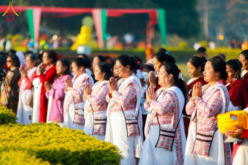 ภาพ No.130494:พิธีบรรพชาธรรมทายาท ในโครงการบรรพชา 1,250 รูป ณ แดนประสูติ สวนลุมพินี ประเทศเนปาล วันที่ 9 มีนาคม พ.ศ. 2567