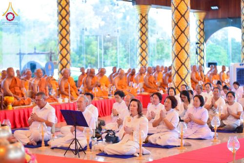 ภาพ No.210695:วันพฤหัสบดีที่ 13 มีนาคม พ.ศ. 2568  สมโภชพระประธานอุโบสถวัดป่าอุบลแก้ว จังหวัดอุบลราชธานี