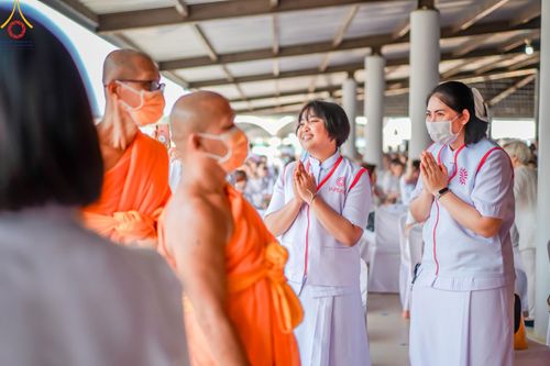 ภาพ No.130032:V.34 เพื่อธรรมเพื่อบางกล่ำ การรับบุญของเจ้าหน้าที่หน่วยงานต่างๆ  เพื่องานธรรมยาตราอัญเชิญพระบรมสารีริกธาตุ ประดิษฐาน ณ มหารัตนเจดีย์สิริปทุมสวรรค์ (เจดีย์อริยพุทธะ 5 พระองค์) ณ ศูนย์ปฏิบัติธรรมภาคใต้ อ.บางกล่ำ จ.สงขลา ระหว่างวันที่ 9-10 มีนาคม พ.ศ. 2567