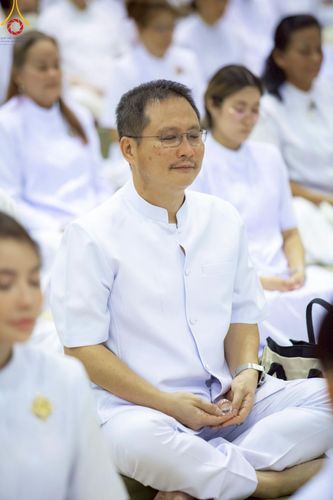 ภาพ No.222796:วันอาทิตย์ต้นเดือนที่ 4 พฤษภาคม พ.ศ. 2568 พิธีบูชาข้าวพระ ณ สภาธรรมกายสากล วัดพระธรรมกาย