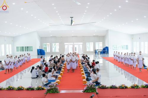 ภาพ No.79288:พิธีตัดปอยผม พิธีขอขมา มอบบาตร-ผ้าไตรนาคธรรมทายาท ในโครงการบรรพชาฟื้นฟูพระพุทธศาสนาทั่วไทย ณ ศูนย์อบรมเยาวชนนครปฐม วันเสาร์ที่ 1 เมษายน พ.ศ.2566