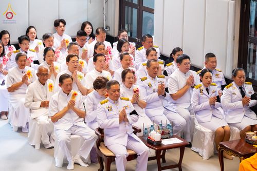 ภาพ No.332313:วันเสาร์ที่ 6 มิถุนายน พ.ศ.2569 พิธีต้อนรับสัญญาบัตร พัดยศ พระราชภาวนาวชิรวิเทศ วิ. ณ อุโบสถพระไตรปิฏก วัดพระธรรมกาย