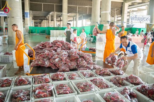 ภาพ No.279463:วันที่ 19-26 ธันวาคม พ.ศ. 2568 และ วันที่ 1 มกราคม พ.ศ.2569 รับบุญปลิดกลีบดอกไม้ เพื่อโปรยต้อนรับพระธรรมยาตรา