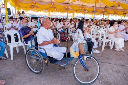 ภาพ No.79502:พิธีเททองหล่อพระประธาน ประจำอุโบสถวัดสายสุวพรรณ ณ มณฑลพิธีฯ ธรรมอุทยาน สัตตมหาสถาน หน้าอุโบสถวัดสายสุวพรรณ ต.คลองสี่ อ.คลองหลวง จ.ปทุมธานี วันเสาร์ที่ 1 เมษายน พ.ศ. 2566