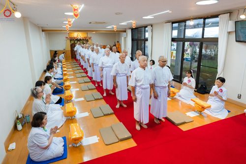 ภาพ No.147579:พิธีตัดปอยผม ขอขมา มอบบาตร ผ้าไตร โครงการปฐมอุปสมบท สมโภชอุโบสถ บูชาธรรม 80 ปี หลวงพ่อธัมมชโย ณ วัดพระธรรมกายโทชิหงิ ประเทศญี่ปุ่น วันพฤหัสบดีที่ 8 สิงหาคม พ.ศ. 2567