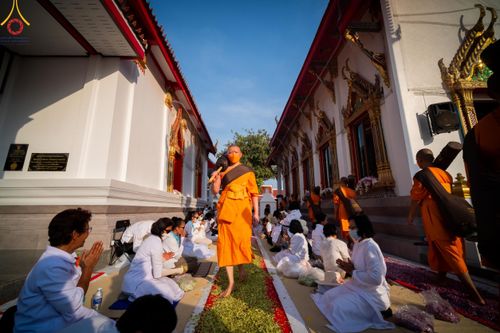 ภาพ No.110490:พิธีต้อนรับพระธรรมยาตรา ในโครงการธรรมยาตรากตัญญูบูชา มหาปูชนียาจารย์ พระมงคลเทพมุนี(สด จนฺทสโร) พระผู้ปราบมาร อนุสรณ์สถาน 7 แห่ง ปีที่ 12 วันที่ 11 มกราคม พ.ศ. 2567 ณ อนุสรณ์สถานลำดับที่ 3 สถานที่เกิดใหม่ในเพศสมณะ วัดสองพี่น้อง จ.สุพรรณบุรี