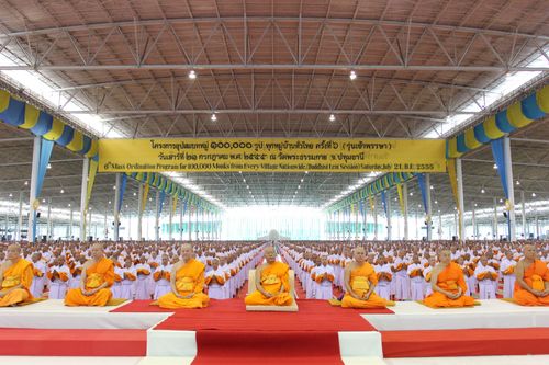 ภาพ No.2678:โครงการบรรพชาอุปสมบทหมู่ รุ่นเข้าพรรษา ปี 2555