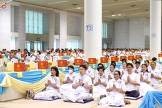 ภาพ No.236135:วันที่ 3 สิงหาคม พ.ศ. 2568 พิธีบูชาข้าวพระ ณ สภาธรรมกายสากล วัดพระธรรมกาย