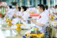 ภาพ No.88185:พิธีมุทิตาสักการะ เปรียญธรรม 9,6,3 และบาลีศึกษา 6,3  พิธีมอบดวงแก้วสามเณรทรงบาลีไวยากรณ์ วันอาทิตย์ 17 กันยายน พ.ศ. 2566 ณ สภาธรรมกายสากล วัดพระธรรมกาย