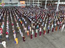 ภาพ No.232757:วันอาทิตย์ที่ 6 กรกฏาคม พ.ศ. 2568 พิธีสวดธัมมจักกัปปวัตตนสูตร เมียนมา ครั้งที่ 8 ณ มหาธรรมกายเจดีย์ วัดพระธรรมกาย