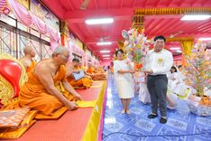 ภาพ No.203579:พิธีทอดผ้าป่าทำนุบำรุงศาสนสถาน ณ วัดตะเคียน ตำบลบางคูเวียง อำเภอบางกรวย จังหวัดนนทบุรี ในโครงการธรรมยาตรา กตัญญูบูชา มหาปูชนียาจารย์ พระมงคลเทพมุนี(สด จนฺทสโร) พระผู้ปราบมาร อนุสรณ์สถาน 7 แห่ง ปีที่ 13 วันที่ 29 มกราคม พ.ศ. 2568