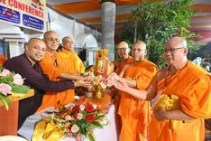 พิธีทอดกฐินสมทบ ณ วัดพุทธบังคลาเทศ (Bangladesh Buddhist Monastery, Bodhgaya)  เมืองพุทธคยา ประเทศอินเดีย วันที่ 11 พฤศจิกายน พ.ศ. 2567