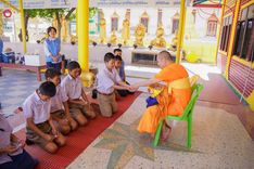 ภาพ No.189361:พิธีทอดผ้าป่าทำนุบำรุงศาสนสถาน ในโครงการธรรมยาตรา กตัญญูบูชา มหาปูชนียาจารย์ พระมงคลเทพมุนี(สด จนฺทสโร) พระผู้ปราบมาร อนุสรณ์สถาน 7 แห่ง ปีที่ 13 ณ วัดใหม่นพรัตน์  ต.เนินพระปรางค์ อ.สองพี่น้อง จ.สุพรรณบุรี วันที่ 5 มกราคม พ.ศ. 2568