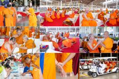 วันที่ 3 สิงหาคม พ.ศ. 2568 ภาพบรรยากาศ การต้อนรับปฎิสันถาร ของคณะสงฆ์ ในวันสมาธิโลก พิธีถวายมหาสังฆทาน 2,000 กว่าวัด ณ วัดพระธรรมกาย