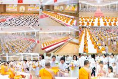 วันอาทิตย์ที่ 17 สิงหาคม พ.ศ. 2568 พิธีถวายคิลานเภสัช และอุปกรณ์ทางการแพทย์ แด่คณะสงฆ์ เนื่องในวันธรรมชัย ณ ห้องแก้วสารพัดนึก 2 สภาธรรมกายสากล วัดพระธรรมกาย