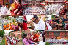 วันพุธที่ 11 มีนาคม พ.ศ. 2569 พิธีตัดปอยผมโครงการบรรพชาสามเณร  ณ วัดอเชศวร (Aksheswar Mahavihar) ประเทศเนปาล