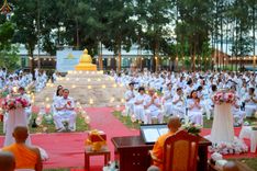 ภาพ No.238434:วันเสาร์ที่ 9 สิงหาคม พ.ศ. 2568 พิธีกลั่นแผ่นดิน โปรยทราย และจุดประทีปถวายเป็นพุทธบูชา จ.ระยอง สถาปนาองค์พระเจดีย์เพื่อสร้างสันติภาพโลก ณ ศูนย์ปฏิบัติธรรมระยอง(บ้านช่องลม) ต.บางบุตร อ.บ้านค่าย จ.ระยอง