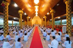 ภาพ No.210696:วันพฤหัสบดีที่ 13 มีนาคม พ.ศ. 2568  สมโภชพระประธานอุโบสถวัดป่าอุบลแก้ว จังหวัดอุบลราชธานี