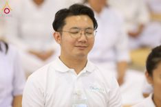 ภาพ No.215274:วันอาทิตย์ต้นเดือนที่ 6 เมษายน พ.ศ. 2568 พิธีบูชาข้าวพระ สภาธรรมกายสากล วัดพระธรรมกาย