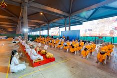 ภาพ No.214548:วันศุกร์ที่ 4 เมษายน พ.ศ.2568 นาคธรรมทายาทตักบาตรพระพี่เลี้ยง ในโครงการบรรพชาสามเณร ฟื้นฟูพระพุทธศาสนาทั่วไทย ณ วิหารคด 22 วัดพระธรรมกาย