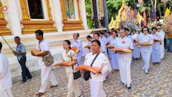 ภาพ No.169848:พิธีทอดกฐิน ณ วัดบ้านพระครูน้อย จ.บุรีรัมย์ ในโครงการกฐินสามัคคีทั่วไทย 30,000 วัด บูชาธรรม 80 ปี หลวงพ่อธัมมชโย โดยคณะศิษยานุศิษย์วัดพระธรรมกาย วันที่ 26 ตุลาคม พ.ศ. 2567