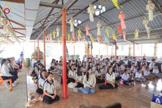 ภาพ No.200134:พิธีทอดผ้าป่าทำนุบำรุงศาสนสถาน ณ วัดบางไผ่นารถ ตำบลบางไทรป่า อำเภอบางเลน จังหวัดนครปฐม ในโครงการธรรมยาตรา กตัญญูบูชา มหาปูชนียาจารย์ พระมงคลเทพมุนี(สด จนฺทสโร) พระผู้ปราบมาร อนุสรณ์สถาน 7 แห่ง ปีที่ 13 วันที่ 22 มกราคม พ.ศ. 2568