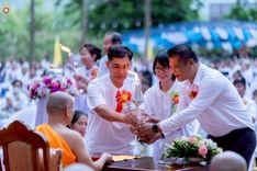 ภาพ No.238413:วันเสาร์ที่ 9 สิงหาคม พ.ศ. 2568 พิธีกลั่นแผ่นดิน โปรยทราย และจุดประทีปถวายเป็นพุทธบูชา จ.ระยอง สถาปนาองค์พระเจดีย์เพื่อสร้างสันติภาพโลก ณ ศูนย์ปฏิบัติธรรมระยอง(บ้านช่องลม) ต.บางบุตร อ.บ้านค่าย จ.ระยอง