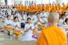 ภาพ No.162144:พิธีถวายภัตตาหารเมนูสวรรค์ เนื่องในวันออกพรรษา (ขึ้น 15 ค่ำ เดือน 11) วันพฤหัสบดีที่ 17 ตุลาคม พ.ศ. 2567 ณ หอฉันคุณยายอาจารย์ฯ วัดพระธรรมกาย