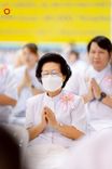 ภาพ No.215263:วันอาทิตย์ต้นเดือนที่ 6 เมษายน พ.ศ. 2568 พิธีบูชาข้าวพระ สภาธรรมกายสากล วัดพระธรรมกาย