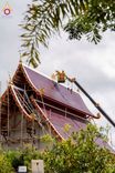 ภาพ No.255495:วันที่ 13 ตุลาคม พ.ศ. 2568 พิธีบรรจุพระบรมสารีริกธาตุ ผูกผ้า 7 สี เพื่อความเป็นสิริมงคล  และ ยกช่อฟ้า ประดิษฐานบนหลังคาอุโบสถวัดทุ่งเจริญธรรม ถวายบูชาธรรม 81 ปี หลวงพ่อธัมมชโย โดยคณะศิษยานุศิษย์ ณ วัดทุ่งเจริญธรรม อ.อมก๋อย จ.เชียงใหม่