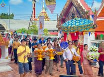ภาพ No.91857:พิธีทอดกฐินสามัคคีทั่วไทย  ณ วัดบัวทอง  ต.บ้านปทุม อ.สามโคก จ.ปทุมธานี วันจันทร์ที่ 30 ตุลาคม พ.ศ. 2566