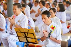 ภาพ No.189311:พิธีทอดผ้าป่าทำนุบำรุงศาสนสถาน ในโครงการธรรมยาตรา กตัญญูบูชา มหาปูชนียาจารย์ พระมงคลเทพมุนี(สด จนฺทสโร) พระผู้ปราบมาร อนุสรณ์สถาน 7 แห่ง ปีที่ 13 ณ วัดใหม่นพรัตน์  ต.เนินพระปรางค์ อ.สองพี่น้อง จ.สุพรรณบุรี วันที่ 5 มกราคม พ.ศ. 2568