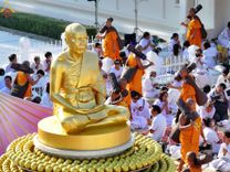 ภาพ No.195523:พิธีต้อนรับพระธรรมยาตรา ณ อนุสรณ์สถานลำดับที่ 4 สถานที่เกิดด้วยกายธรรม วัดโบสถ์(บน) ต.บางคูเวียง จ.นนทบุรี ในโครงการธรรมยาตรา กตัญญูบูชา มหาปูชนียาจารย์ พระมงคลเทพมุนี(สด จนฺทสโร) พระผู้ปราบมาร อนุสรณ์สถาน 7 แห่ง ปีที่ 13 วันที่ 15 มกราคม พ.ศ. 2568