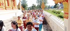 ภาพ No.182985:พิธีทอดกฐิน ณ วัดโคกเหล็ก อ.ห้วยราช จ.บุรีรัมย์ ในโครงการทอดกฐินสามัคคีทั่วไทย 30,000 วัด บูชาธรรม 80 ปี หลวงพ่อธัมมชโย โดยคณะศิษยานุศิษย์วัดพระธรรมกาย วันที่ 9 พฤศจิกายน พ.ศ. 2567