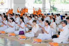 ภาพ No.167385:พิธีบุพเปตพลี ครั้งที่ 157 ร่วมอุทิศบุญกุศลแด่หมู่ญาติที่ล่วงลับไปแล้ว และสืบทอดอายุพระพุทธศาสนา วันพฤหัสที่ 31 ตุลาคม พ.ศ. 2567 (วันพระ แรม 14 ค่ำ เดือน 11) ณ หอฉันคุณยายอาจารย์ฯ วัดพระธรรมกาย