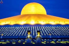 ภาพ No.241033:วันพุธที่ 27 สิงหาคม พ.ศ. 2568 พิธีจุดประทีป ในวันธรรมชัย ณ วัดพระธรรมกาย