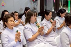 ภาพ No.231234:วันพฤหัสบดีที่ 3 กรกฏาคม พ.ศ. 2568 พิธีมุทิตาสักการะพระภิกษุนาคหลวง พระมหาพนาวัฒน์ ธมฺมนฺตคามี (จันทร์เผือก) เปรียญธรรม ๙ ประโยค ณ วัดพระธรรมกาย ปทุมธานี