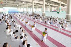 ภาพ No.248566:วันที่ 28 กันยายน พ.ศ. 2568 พิธีตัดปอยผม และปลงผม โครงการอุปสมบทบูชาธรรม 141 ปี พระมงคลเทพมุนี ณ วิหารคด วัดพระธรรมกาย