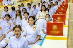 ภาพ No.236094:วันที่ 3 สิงหาคม พ.ศ. 2568 พิธีบูชาข้าวพระ ณ สภาธรรมกายสากล วัดพระธรรมกาย