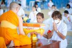 ภาพ No.208340:พิธีสวดพระพุทธมนต์ และถวายภัตตาหารเมนูสวรรค์แด่พระภิกษุ สามเณร วันที่ 15 กุมภาพันธ์ พ.ศ. 2568 ณ หอฉันคุณยายอาจารย์ฯ วัดพระธรรมกาย