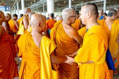 ภาพ No.235956:วันที่ 3 สิงหาคม พ.ศ. 2568 ภาพบรรยากาศ การต้อนรับปฎิสันถาร ของคณะสงฆ์ ในวันสมาธิโลก พิธีถวายมหาสังฆทาน 2,000 กว่าวัด ณ วัดพระธรรมกาย